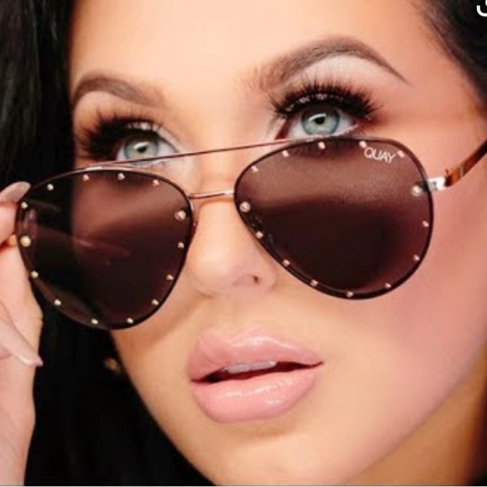 Quay Australia X Jaclyn Hill Gold Roxanne Sunglasses